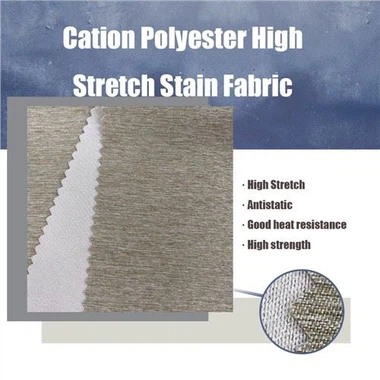 100% polyester Spandex Cation Pletená tkanina